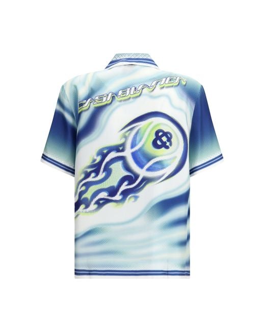 Casablanca Blue Art Of The Serve Shirt for men