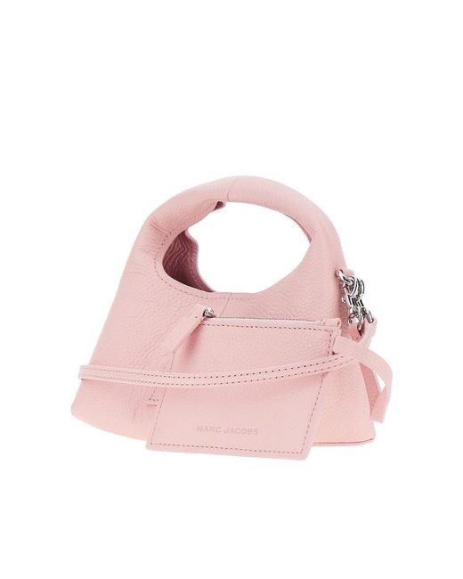 Marc Jacobs Pink Grained Leather Micro 'The Sack' Bag