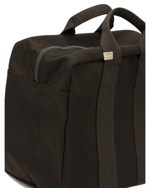 Visvim Black Canvas Plura Handbags Brown for men