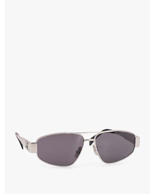 Céline Gray Metal Sunglasses for men