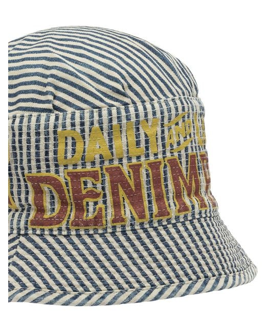 Kapital White Laundry Bucket Hat for men