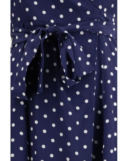 P.A.R.O.S.H. Blue P.A.R.O..H. Polka-Dot Silk Dress
