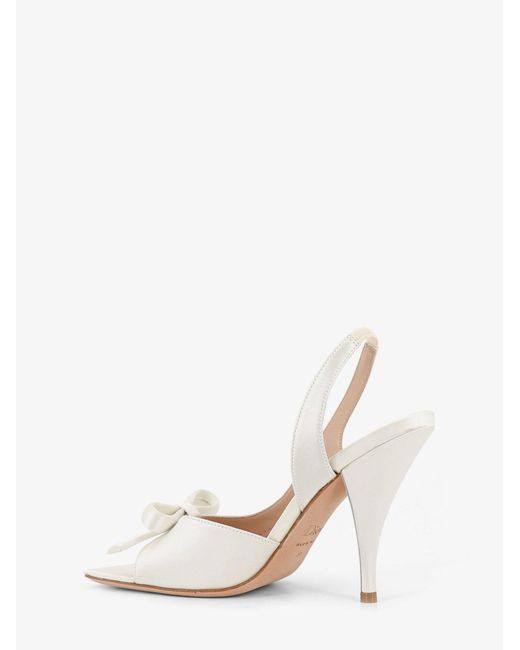 Dior White Dior Dior Bow Satin Sandals With Logo Bow Detail