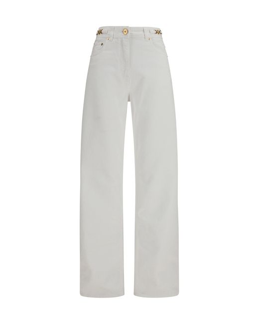 Versace White Medusa '95 Straight Jeans