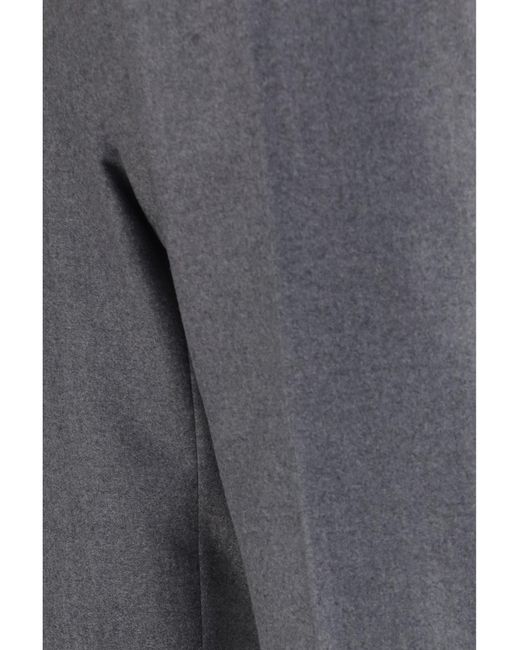 Germano Gray Tailored Virgin Wool Pants for men
