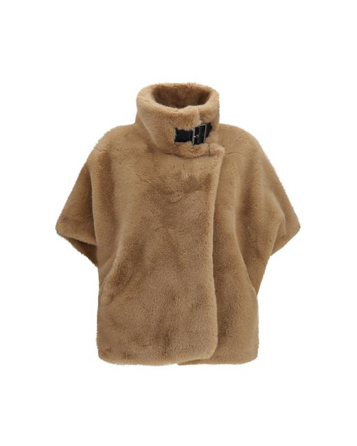 Pinko Natural Faux Fur Jacket