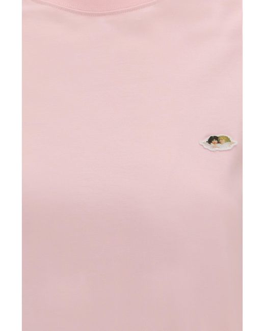 Fiorucci Pink Regular Patch Angeli T-Shirt Baby