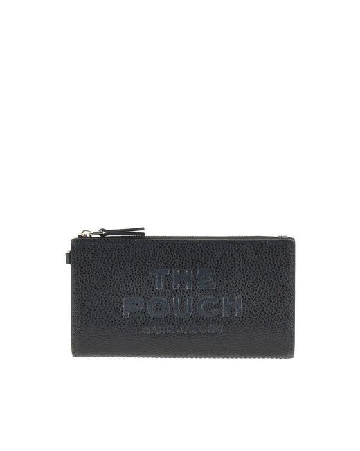 Marc Jacobs Black Grained Leather Pouch