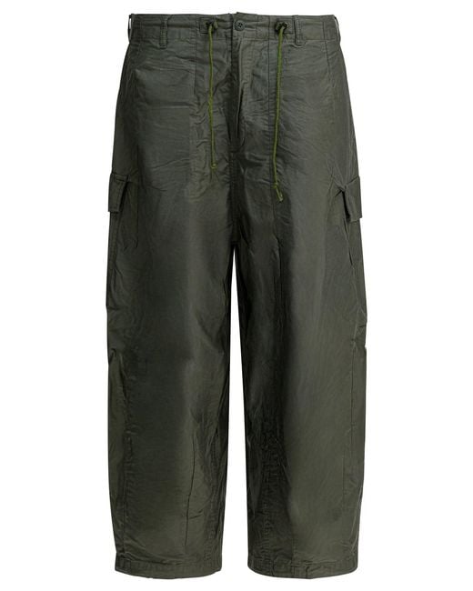 Men's Green "Bdu" Cargo Trousers