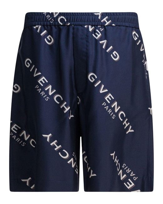 Givenchy Blue Shadow" Shorts for men