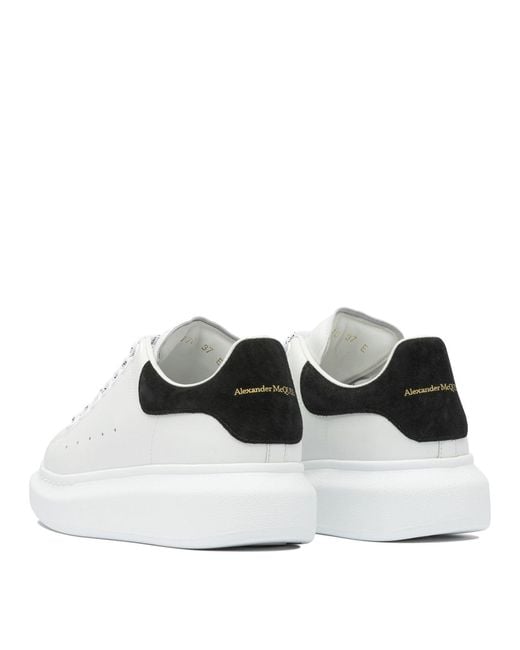McQueen White Oversize Leather Sneakers