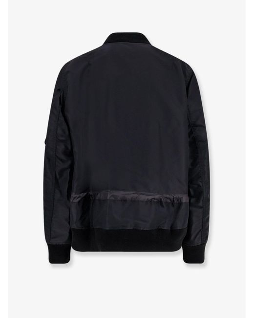 Sacai Blue Nylon Bomber Jacket for men