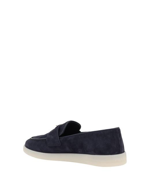 Prada Blue Loafers for men