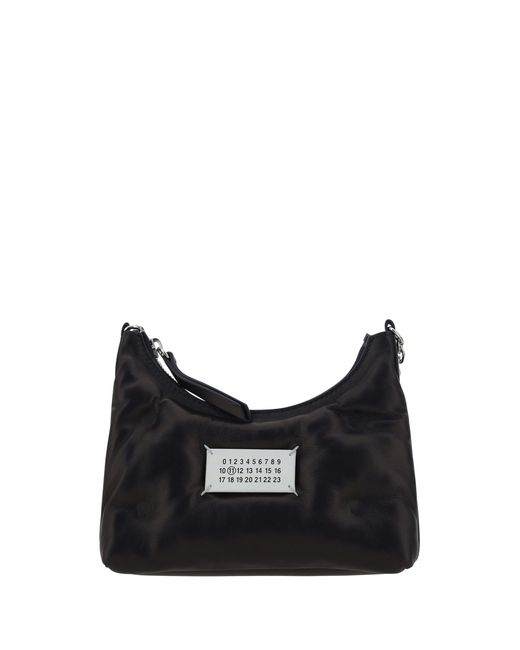 Margiela Black Glam Slam Hobo Shoulder Bag