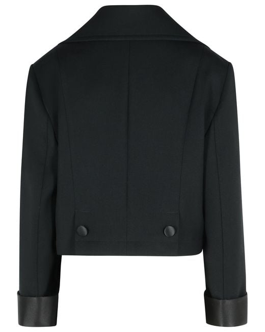 Dolce & Gabbana Black Virgin Wool Blend Jacket