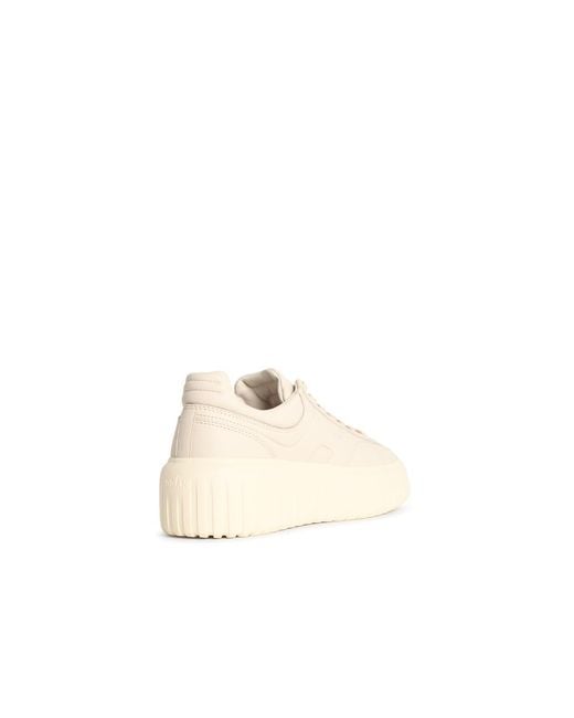Hogan Natural H-Stripes Leather Sneakers