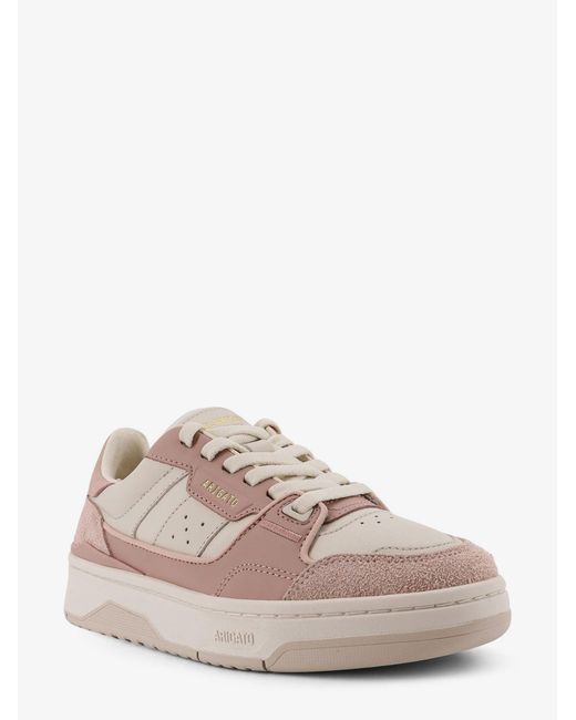 Axel Arigato Pink Clay Low-Top Suede And Leather Sneakers