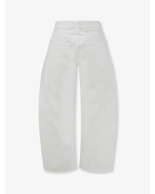 Alaïa White Rodeo Denim Trousers