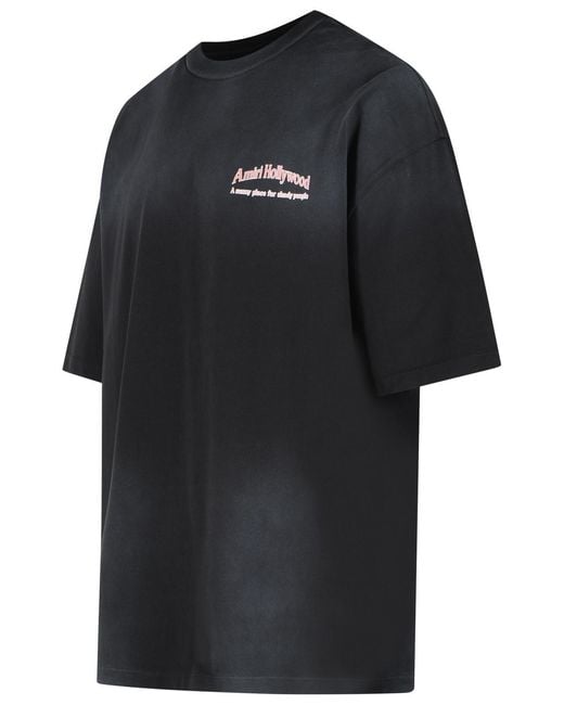 Amiri Black 'Sunny Place' Cotton T-Shirt for men