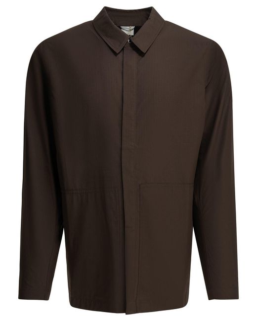 Houdini Sportswear Gray "Tree Chore" Overshirt Jacket