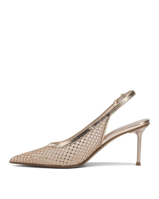 Sergio Levantesi White "Greta6 70Mm" Slingback