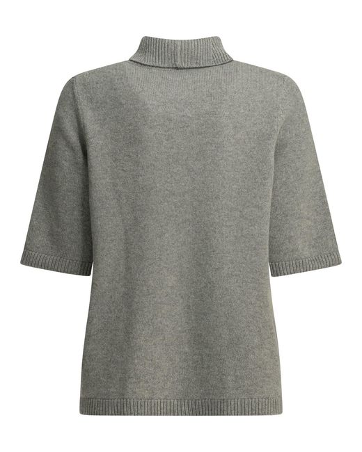Alaïa Gray Alaïa Cashmere Turtleneck Sweater