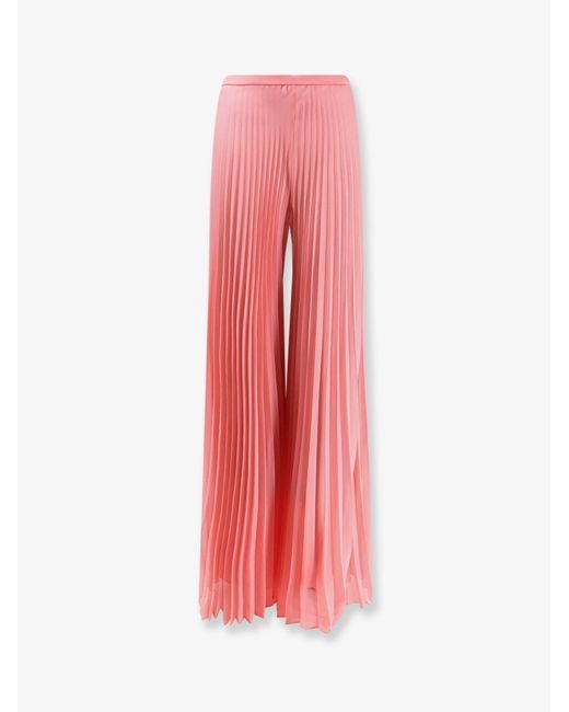 Max Mara Pink Mxegrembo Pleated Trousers