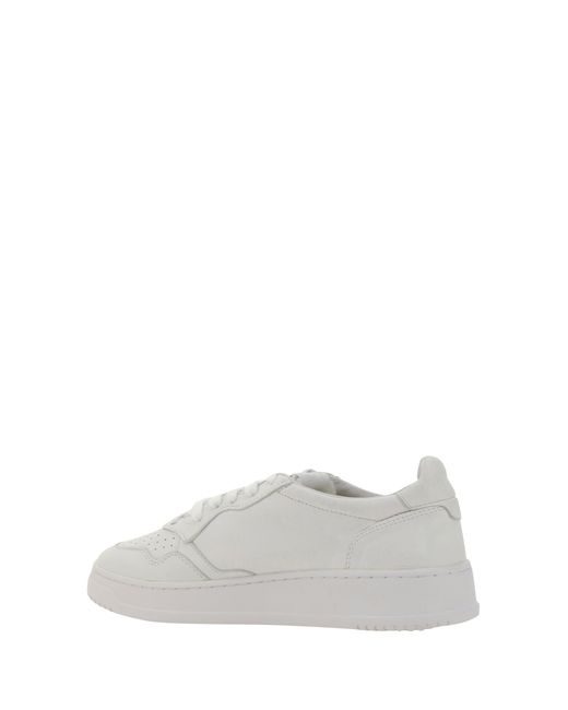 Autry White Medalist Low Sneakers for men