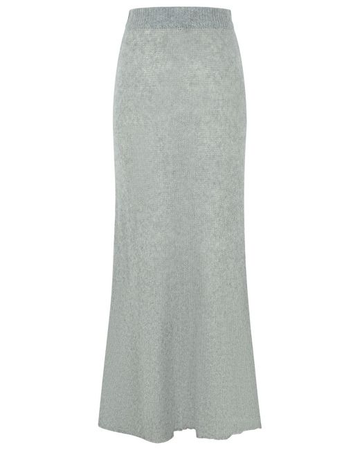 Lisa Yang Gray 'Kelsy' Long Skirt