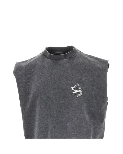 Mauna Kea Gray 'Beach And Snow' Sleeveless Sweatshirt for men