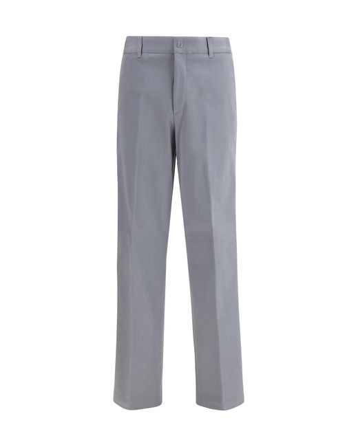Fendi Gray New Rich Pants for men