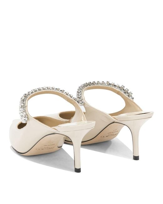 Jimmy Choo White "Bing 65Mm" Mules