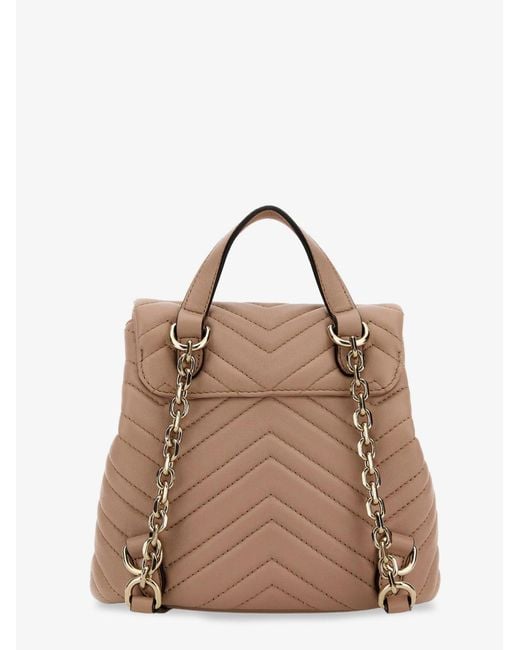 Gucci Natural "Gg Marmont" Small Backpack