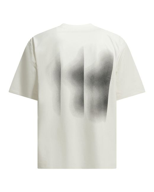 Goldwin White Crew-Neck T-Shirt With Logo for men