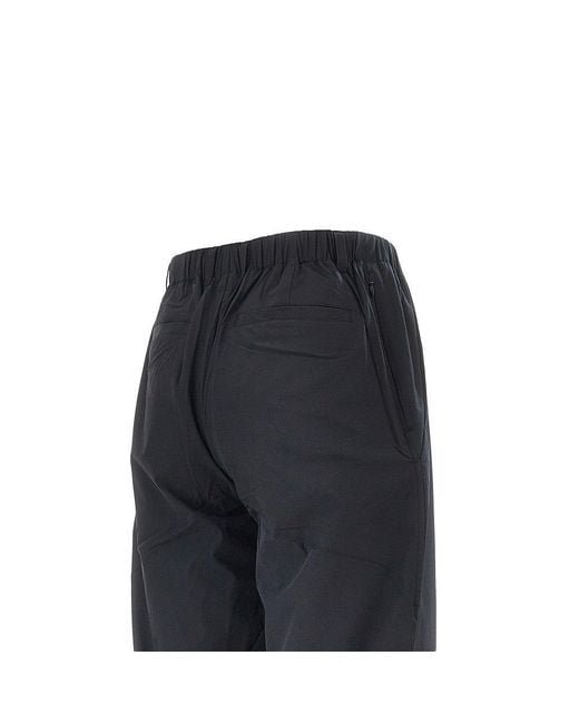 Forét Black 'Clay Track' Stretch Nylon Pants for men