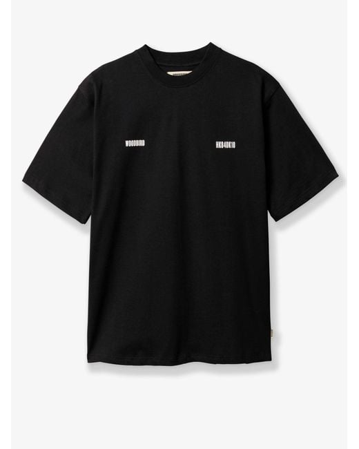 Woodbird Black T-Shirt Wbbaine Zilla for men