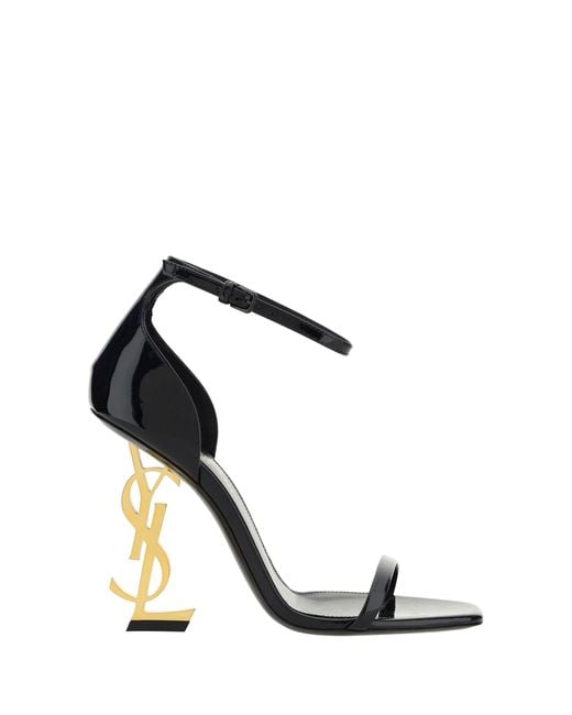 Saint Laurent White Opyum Sandals