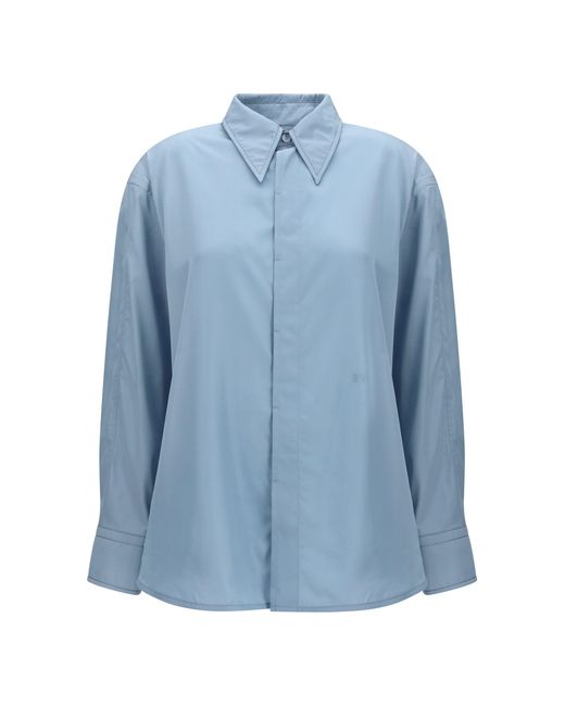 Bottega Veneta Blue Washed Parachute Shirt