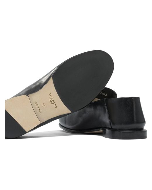 Givenchy Black "Label" Loafers