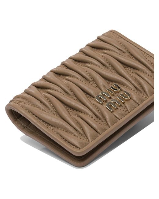 Miu Miu Natural Leather Card Holder
