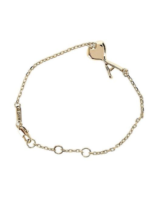 AMI Metallic Brass Hammered De Coeur Bracelet for men