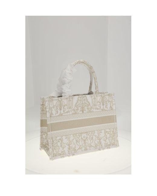 Dior Gray Dior Medium Tote Bag