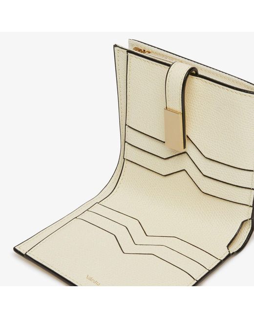 Valextra Natural Leather Wallet for men