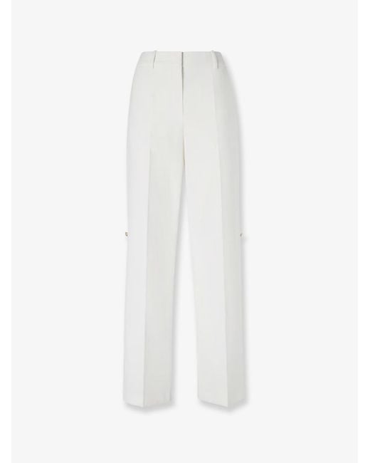 Fendi White Technical Canvas Trousers
