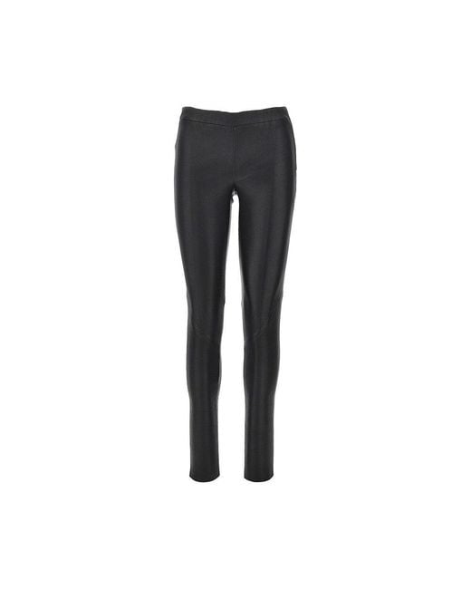 Arma Black Roche Stretch Leather Leggings