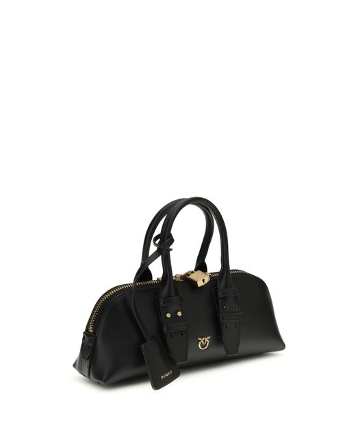 Pinko Black Escape Baguette Handbag Nero-Antique