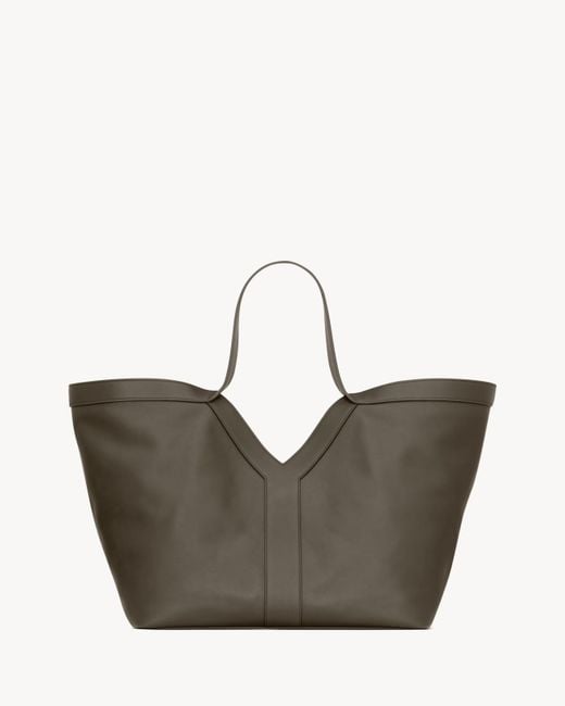 Women's Grey "Y Tote" Medium Handbag