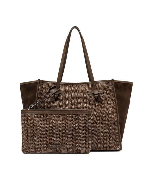 Gianni Chiarini Brown "Dua" Shoulder Bag