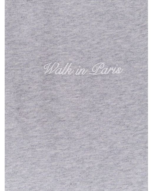 Walk In Paris Gray Sweatshirt Timeless for men