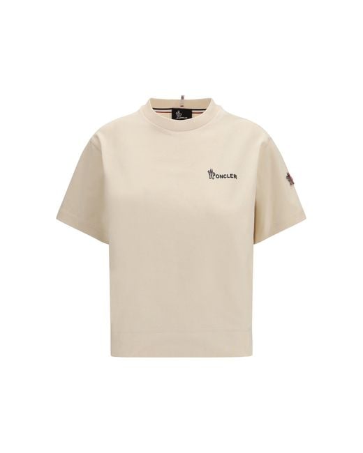 Moncler White Logo Cotton T-Shirt